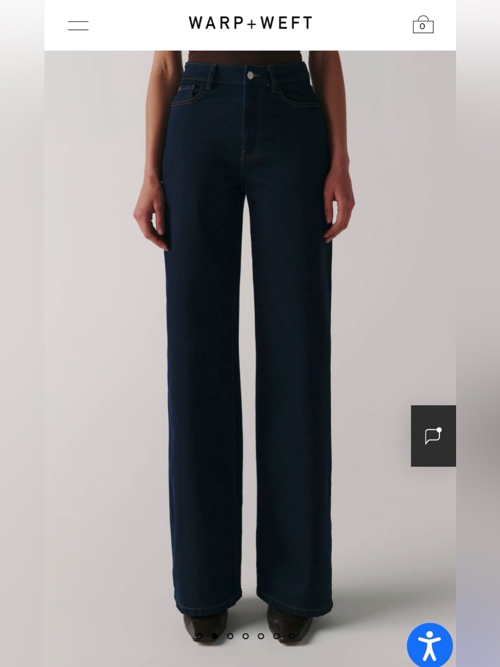 Warp + Weft NCE Wide leg Jeans NWT